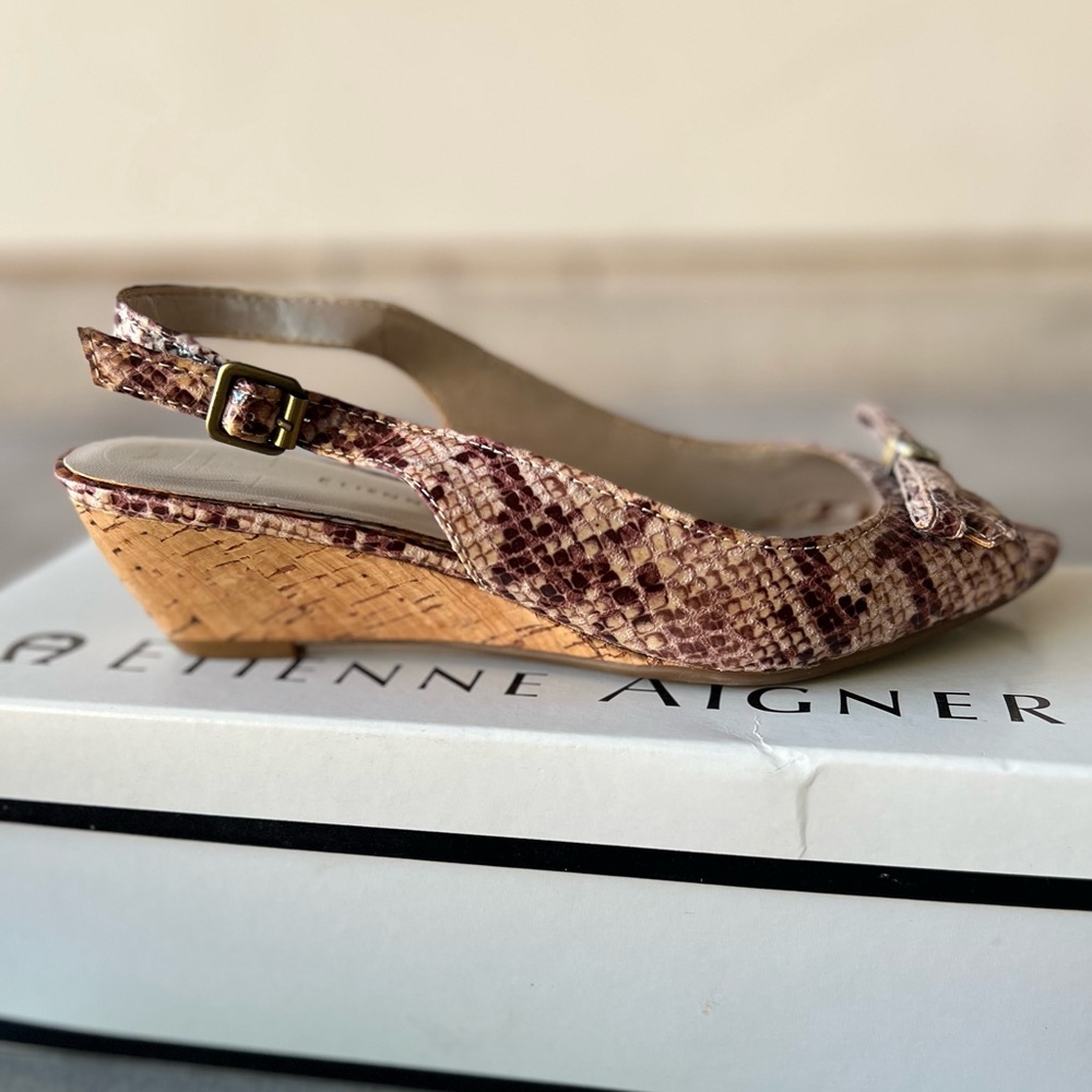 Etienne Aigner Mahogany Footwear